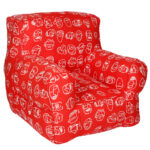 Red Printed   Organic Cotton Comfu  adult Sofa