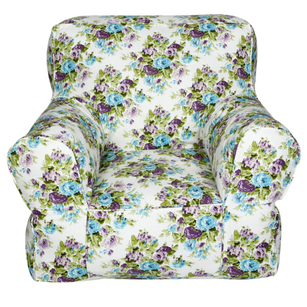 White Printed Organic Cotton Comfu adult Sofa