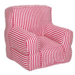 Pink and White striped  Organic Cotton  kids  Sofa