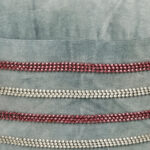 Grey 100 % organic cotton velvet beads embellished  pouf